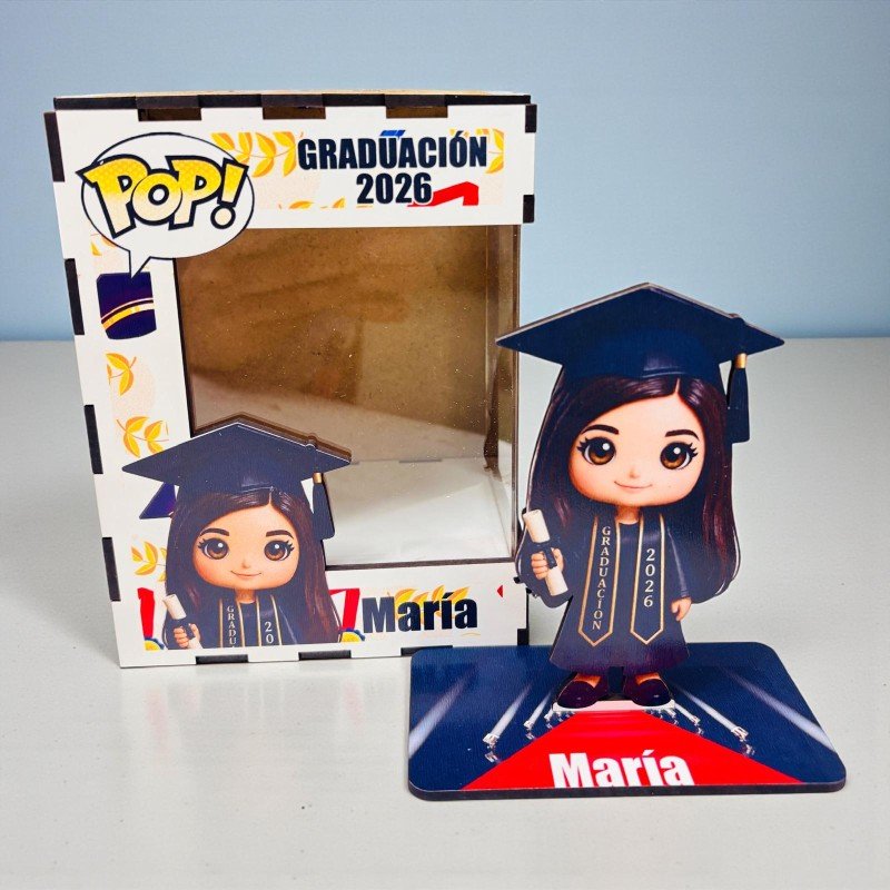 FUNKO DE MADERA EDICIÓN GRADUACIÓN
