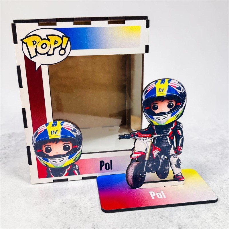 FUNKO DE MADERA MOTOS