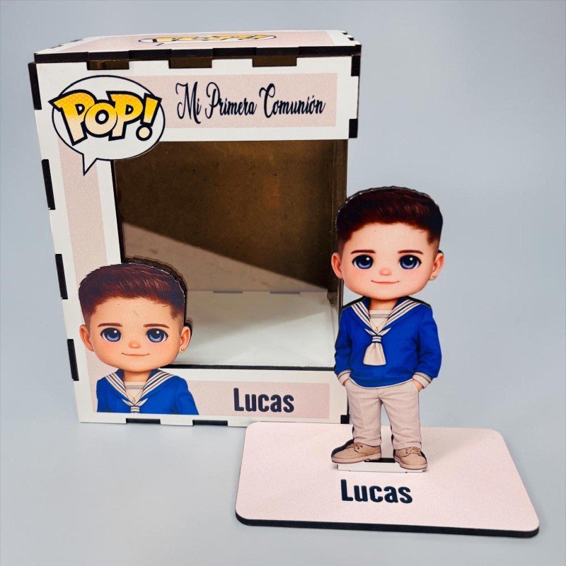FUNKO DE MADERA PERSONALIZADO COMUNIÓN