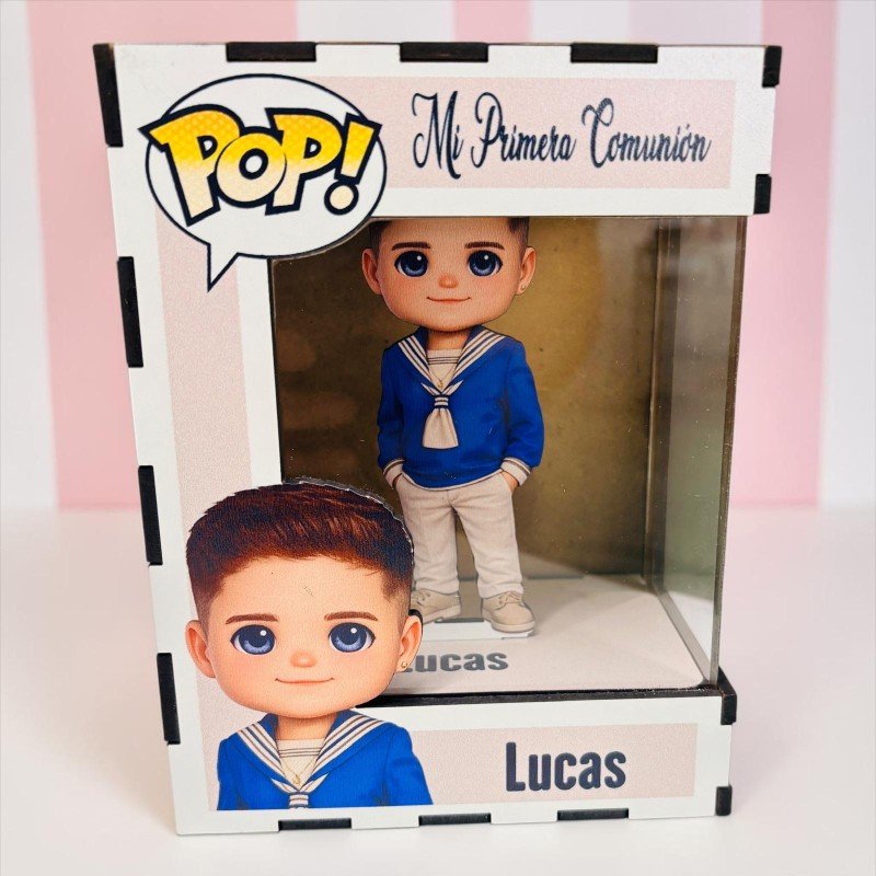 FUNKO DE MADERA PERSONALIZADO COMUNIÓN