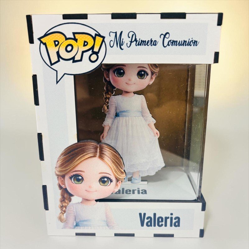 FUNKO DE MADERA PERSONALIZADO COMUNIÓN