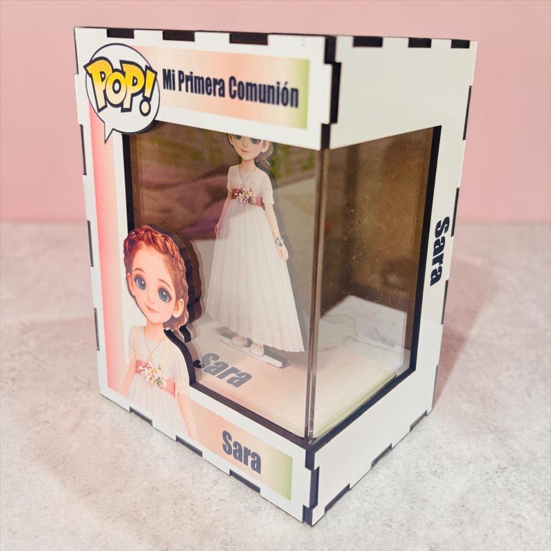 FUNKO DE MADERA PERSONALIZADO COMUNIÓN