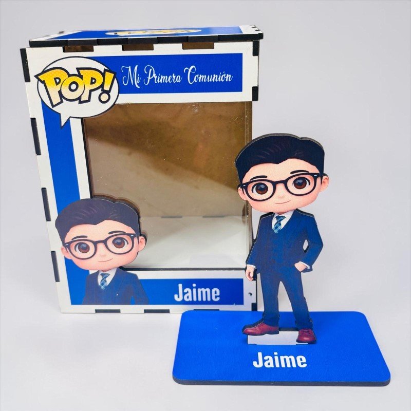 FUNKO DE MADERA PERSONALIZADO COMUNIÓN