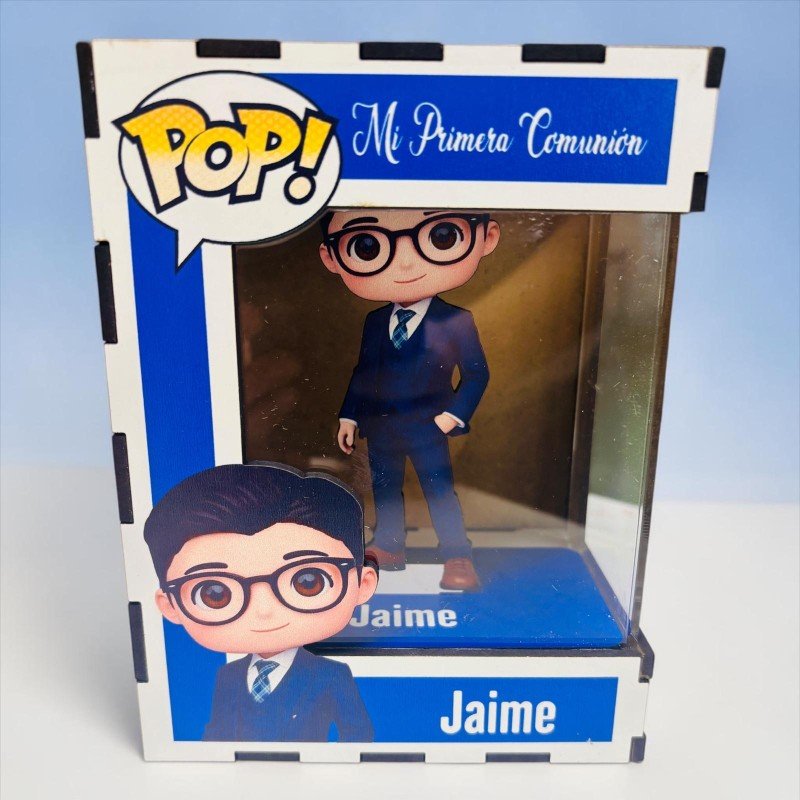 FUNKO DE MADERA PERSONALIZADO COMUNIÓN