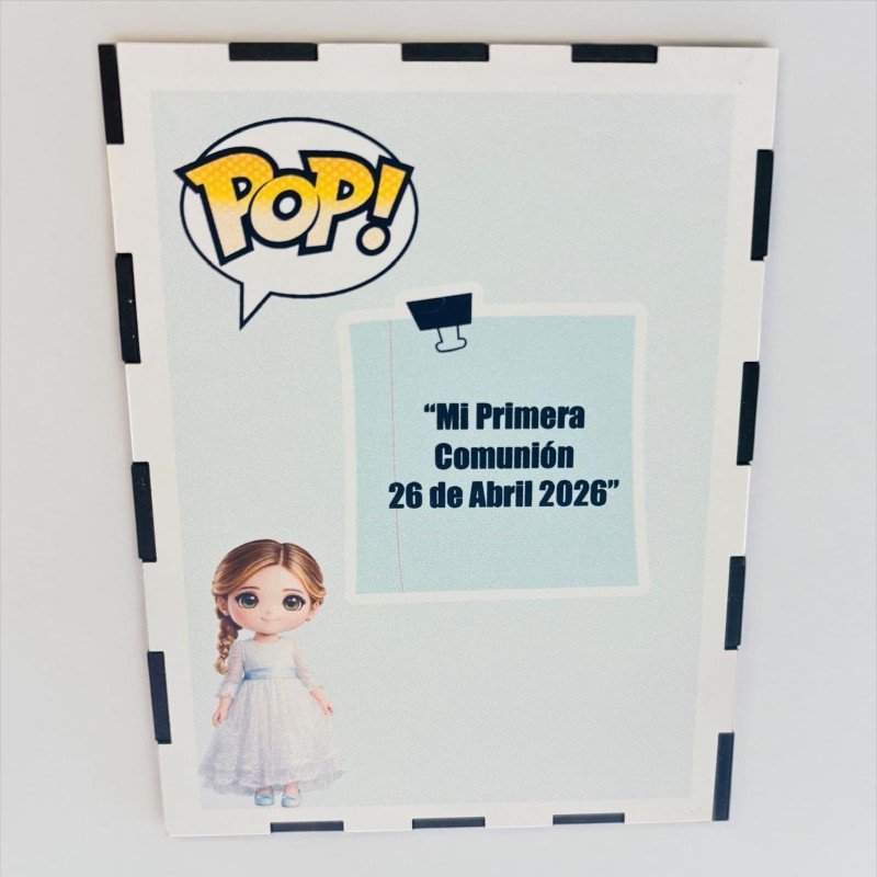 FUNKO DE MADERA PERSONALIZADO COMUNIÓN