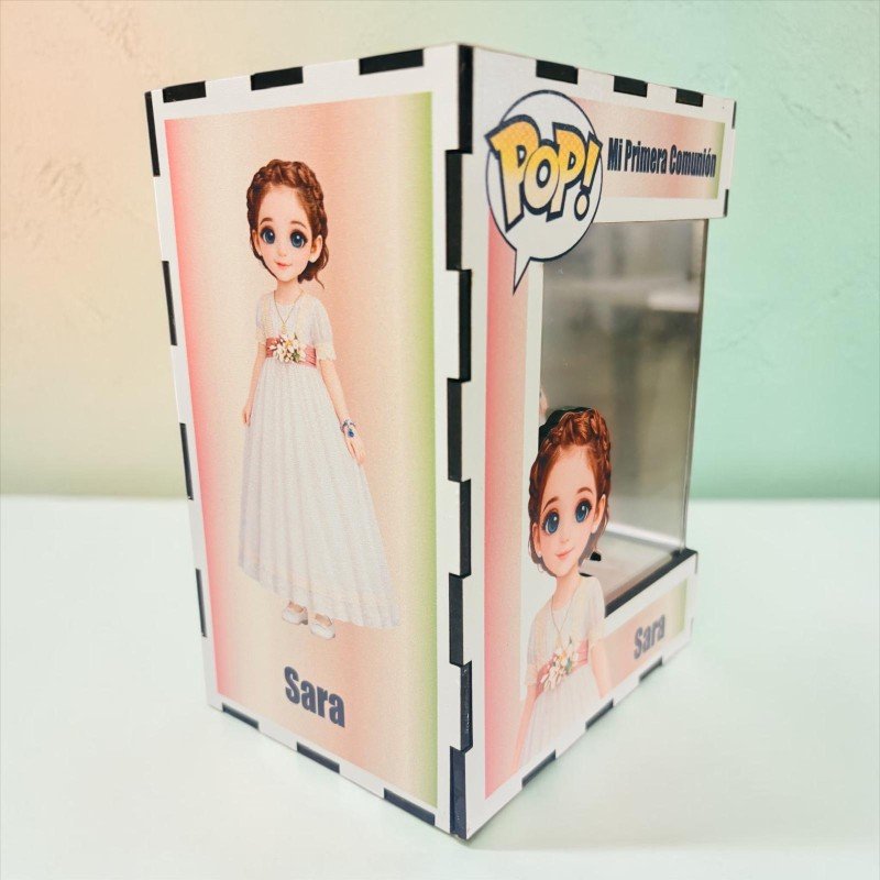 FUNKO DE MADERA PERSONALIZADO COMUNIÓN