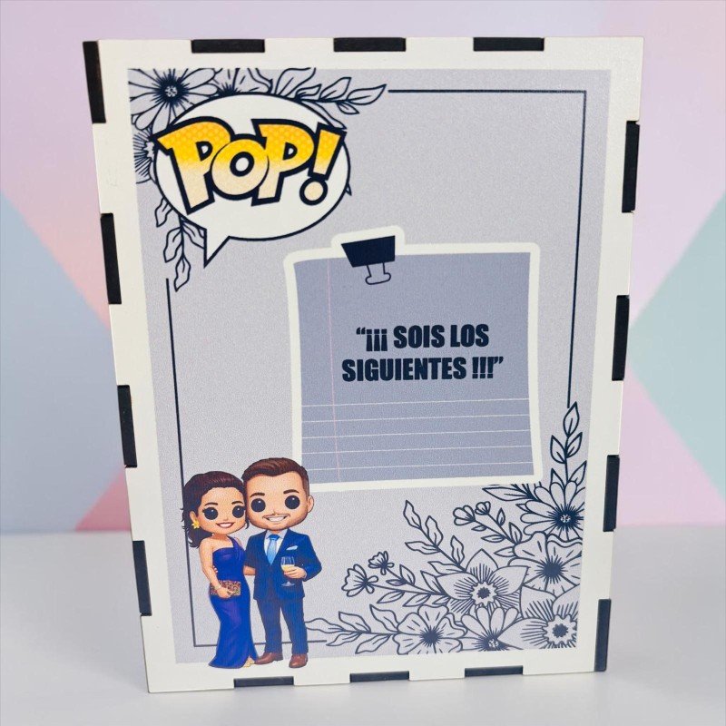 FUNKO DE MADERA EDICIÓN SOIS LOS SIGUIENTES