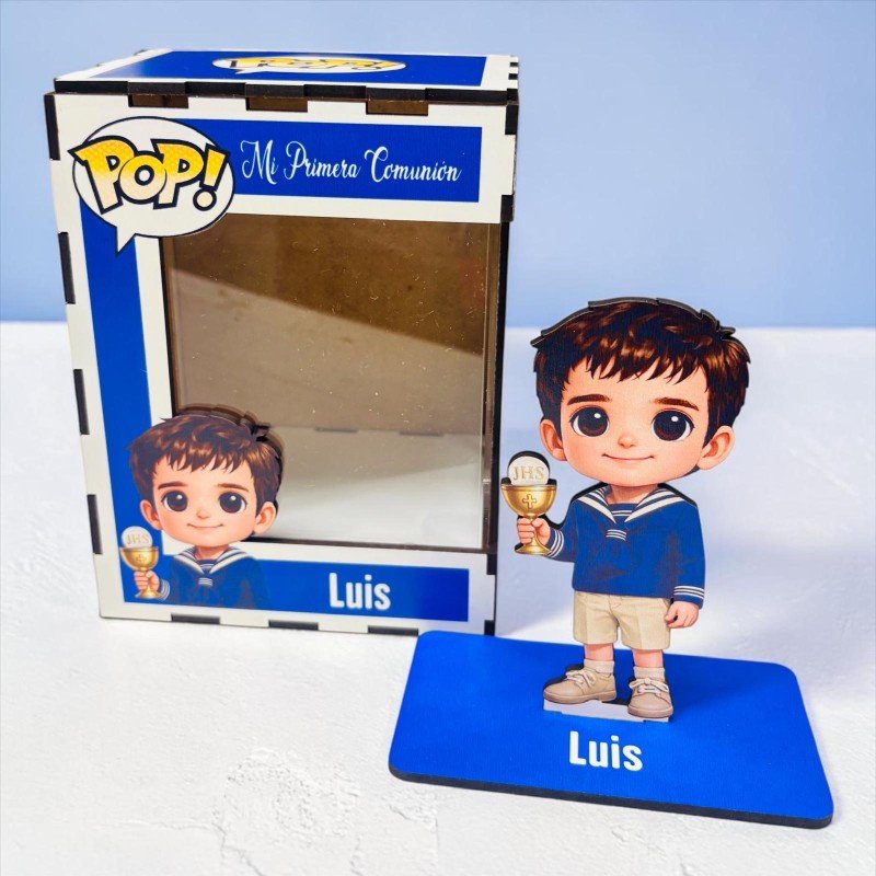 FUNKO DE MADERA PERSONALIZADO COMUNIÓN