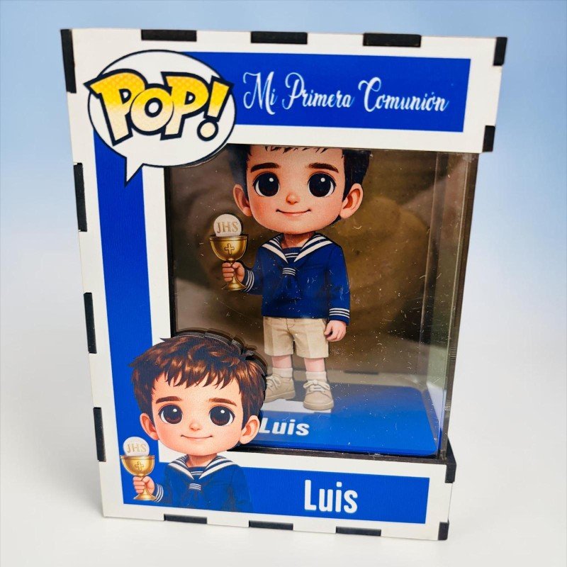FUNKO DE MADERA PERSONALIZADO COMUNIÓN