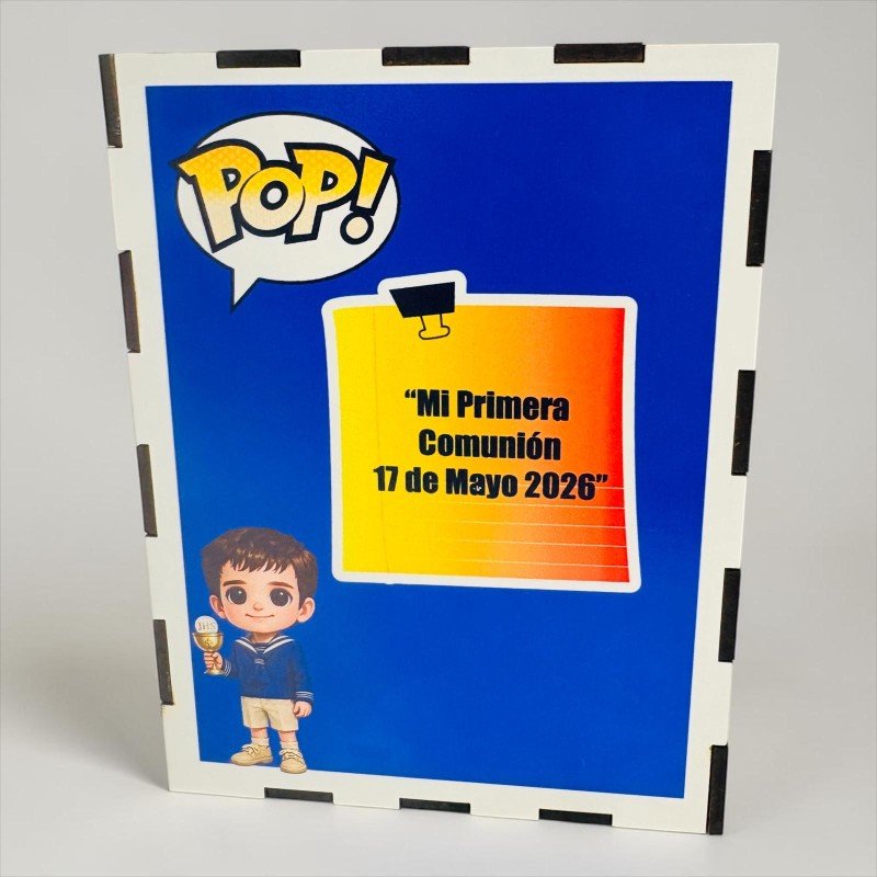 FUNKO DE MADERA PERSONALIZADO COMUNIÓN