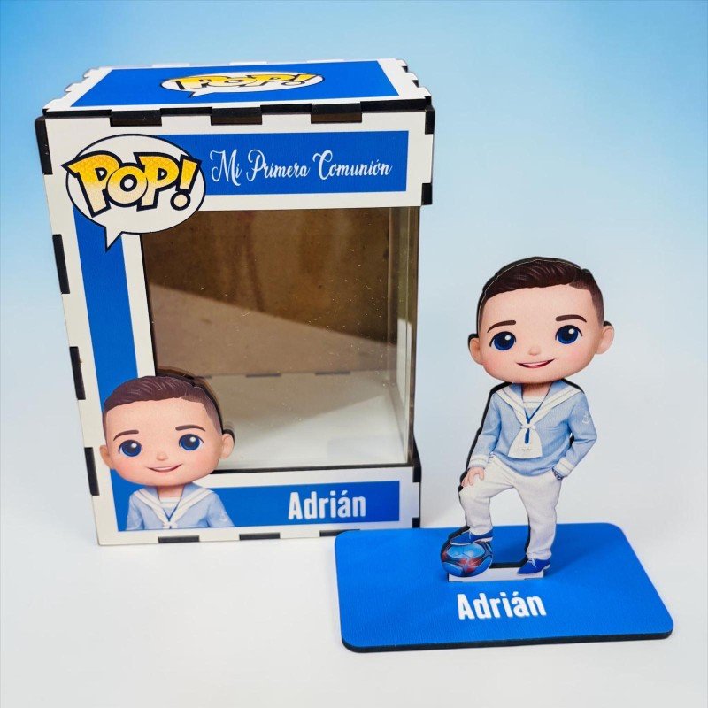 FUNKO DE MADERA PERSONALIZADO COMUNIÓN