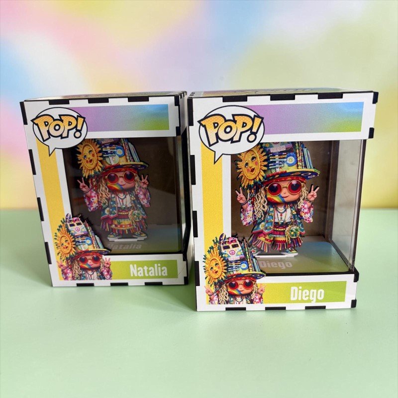 FUNKO DE MADERA PERSONALIZADO CARNAVAL