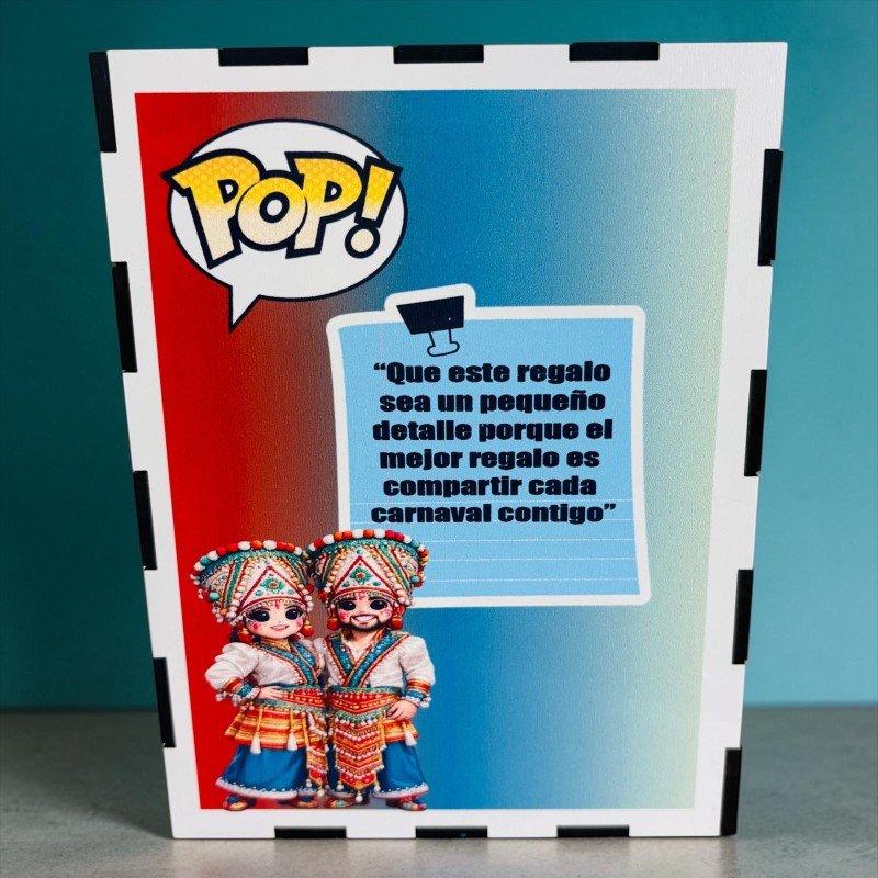 FUNKO DE MADERA PERSONALIZADO CARNAVAL