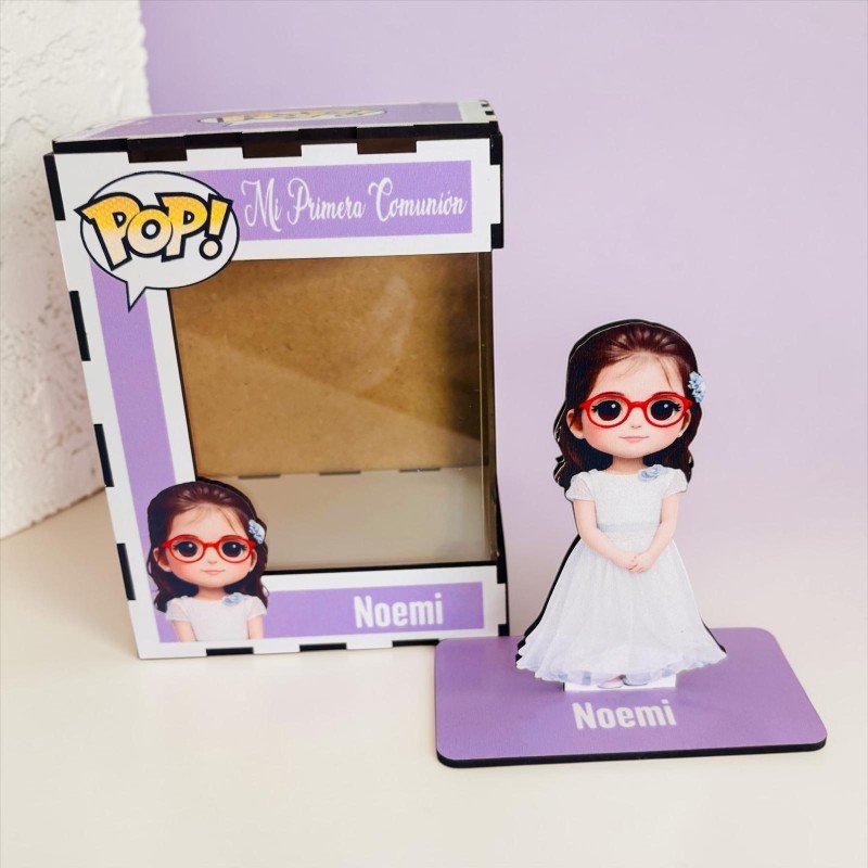 FUNKO DE MADERA PERSONALIZADO COMUNIÓN