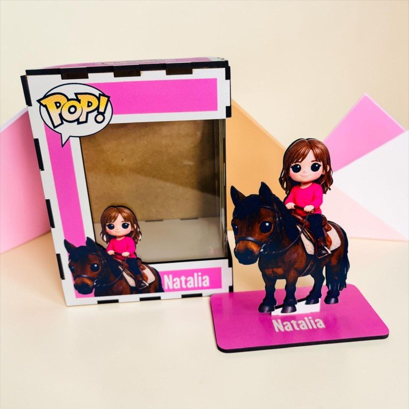 FUNKO DE MADERA HÍPICA