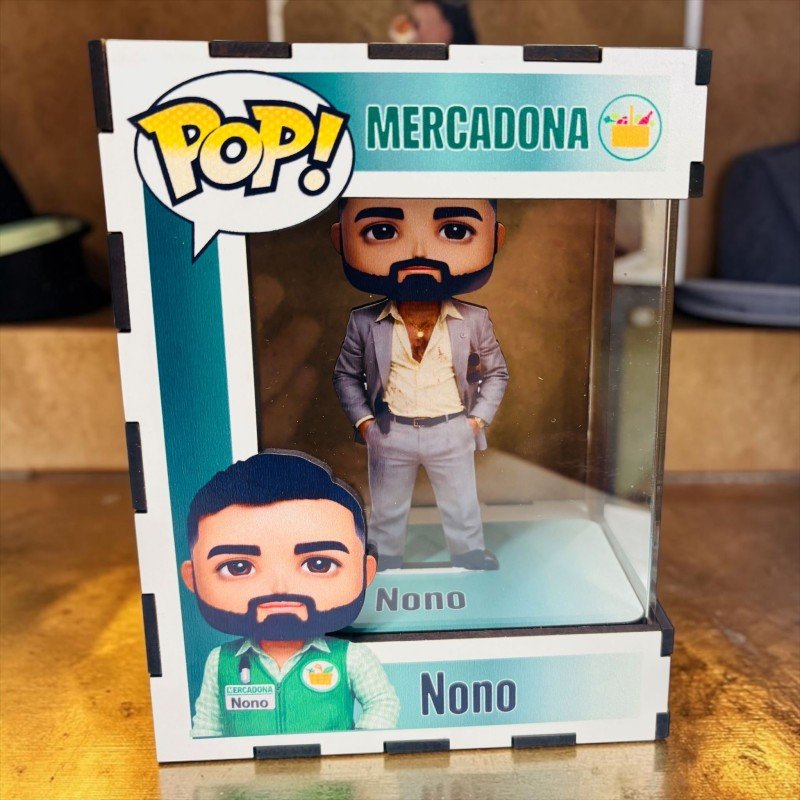 FUNKO DE MADERA EDICIÓN MERCADONA