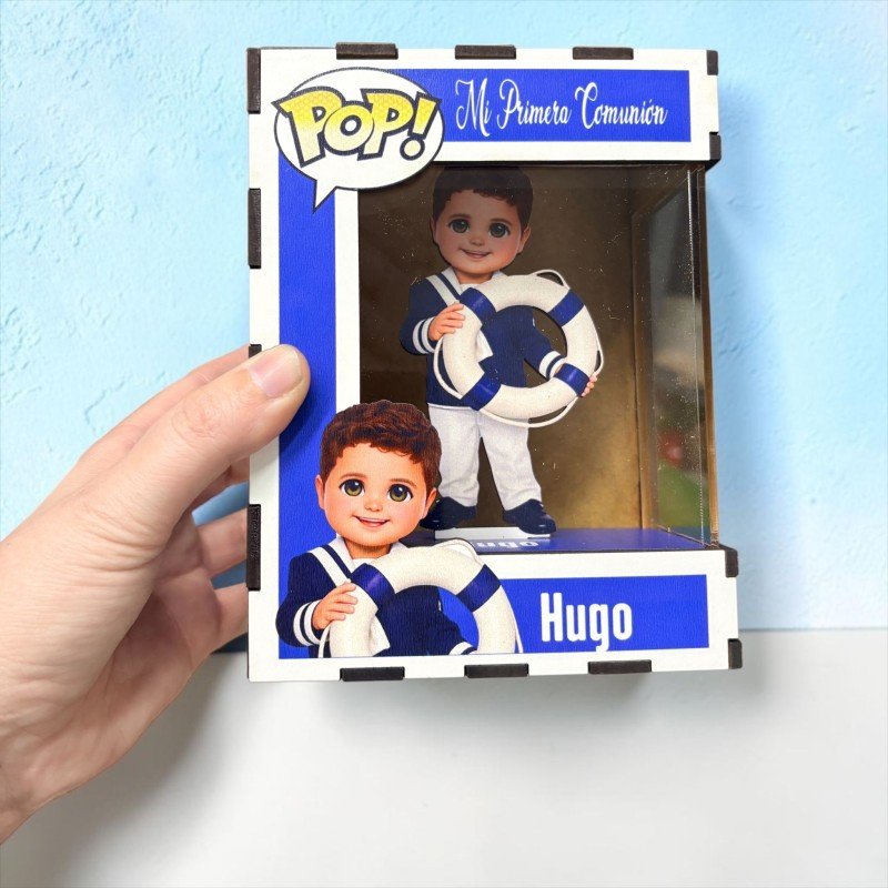 FUNKO DE MADERA PERSONALIZADO COMUNIÓN