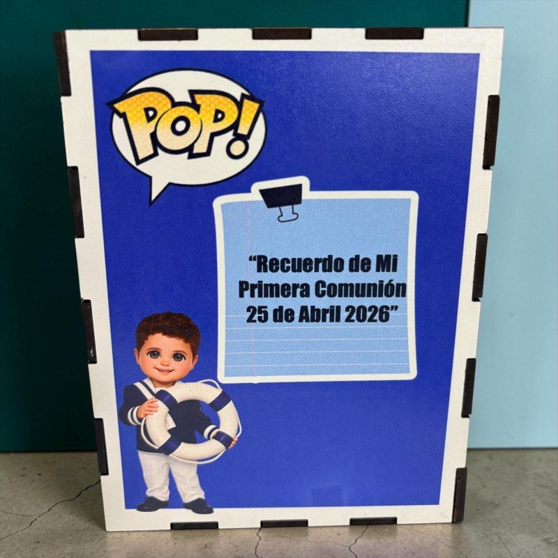 FUNKO DE MADERA PERSONALIZADO COMUNIÓN