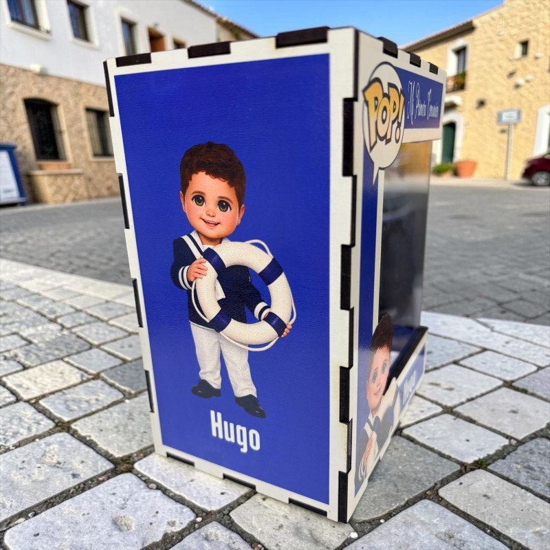 FUNKO DE MADERA PERSONALIZADO COMUNIÓN