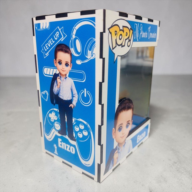 FUNKO DE MADERA PERSONALIZADO COMUNIÓN
