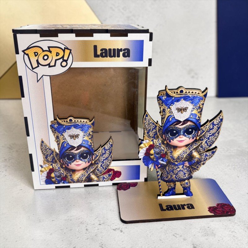 FUNKO DE MADERA PERSONALIZADO CARNAVAL