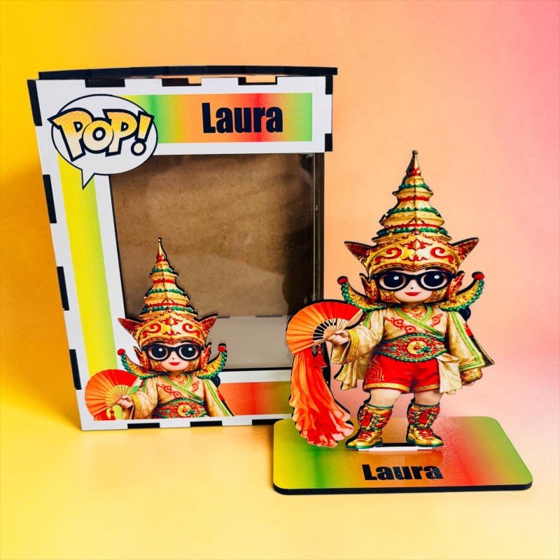 FUNKO DE MADERA PERSONALIZADO CARNAVAL