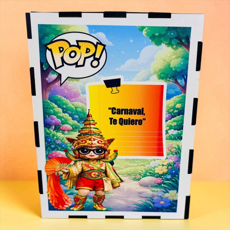 FUNKO DE MADERA PERSONALIZADO CARNAVAL
