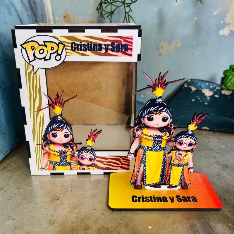 FUNKO DE MADERA PERSONALIZADO CARNAVAL