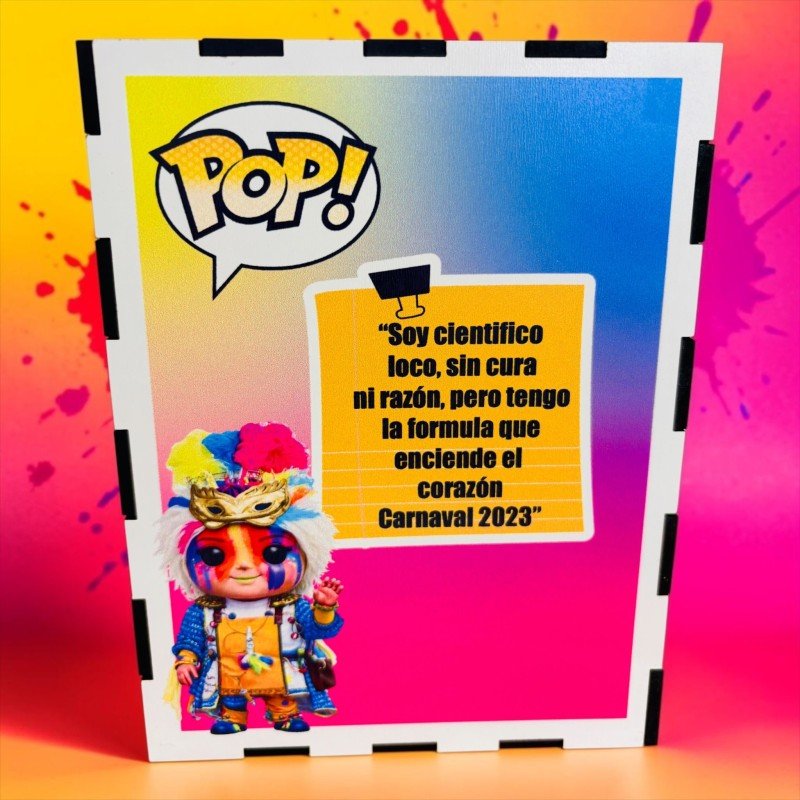 FUNKO DE MADERA PERSONALIZADO CARNAVAL
