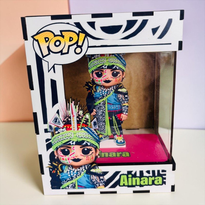 FUNKO DE MADERA PERSONALIZADO CARNAVAL