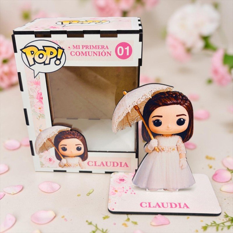 FUNKO DE MADERA EDICIÓN COMUNIÓN CON FOTOS
