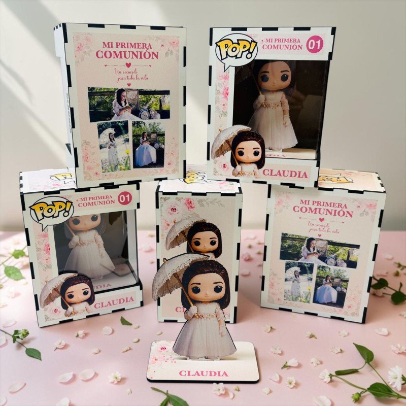 FUNKO DE MADERA EDICIÓN COMUNIÓN CON FOTOS