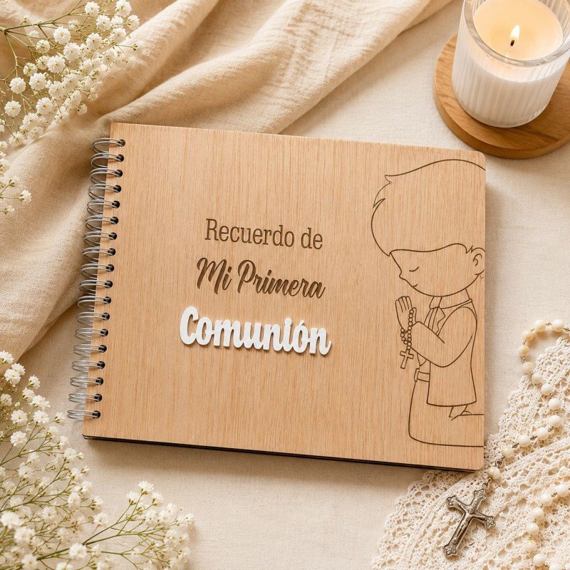 ÁLBUM COMUNIÓN MADERA