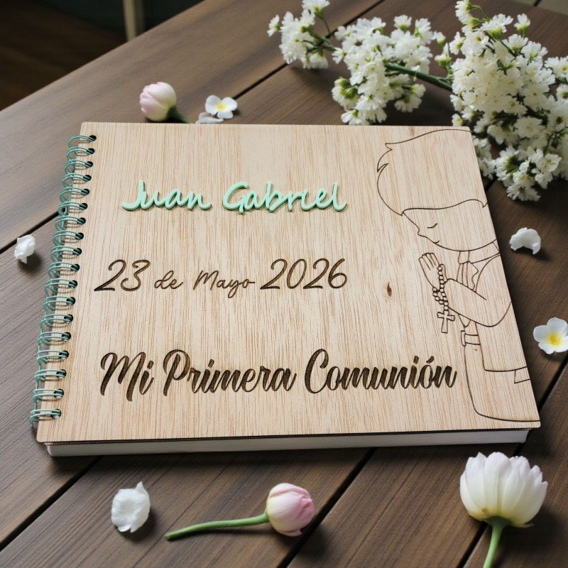 ÁLBUM COMUNIÓN MADERA