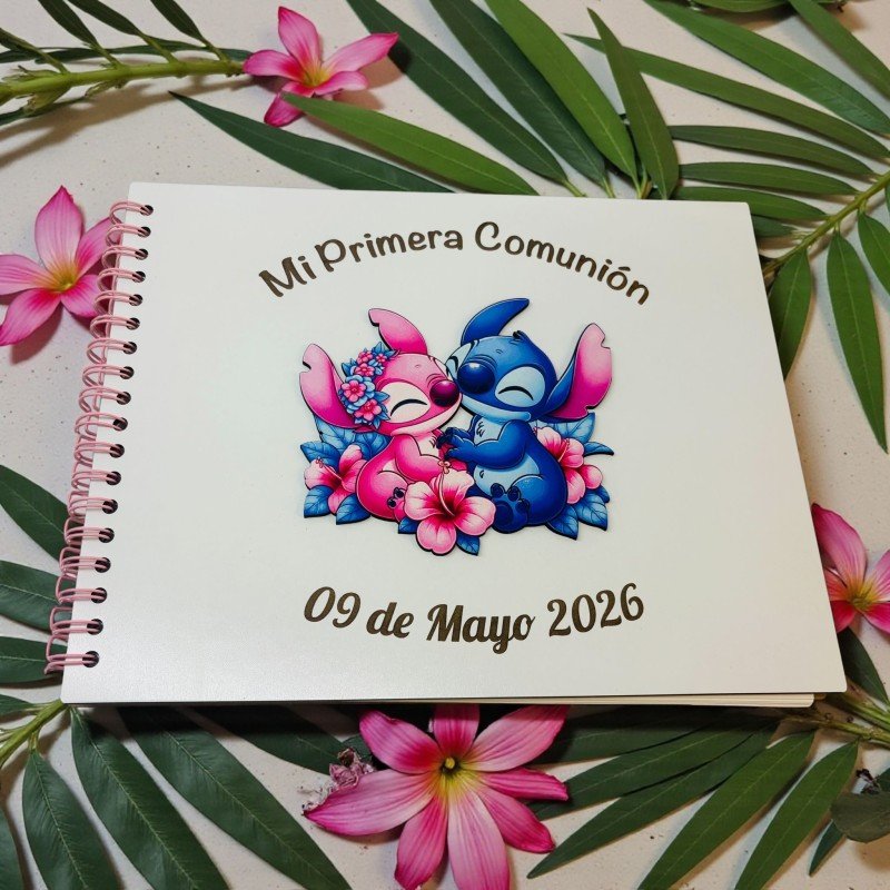 ÁLBUM COMUNIÓN STITCH Y ÁNGEL