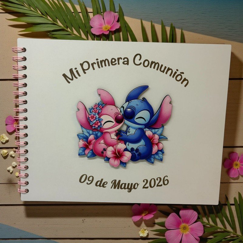 ÁLBUM COMUNIÓN STITCH Y ÁNGEL