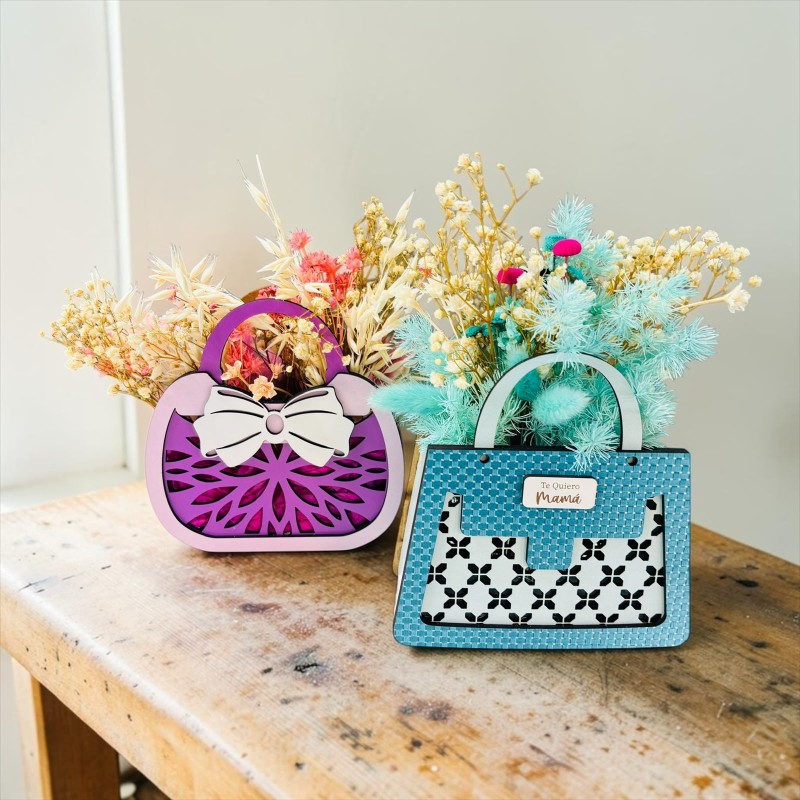 BOLSO MADERA DECORATIVO