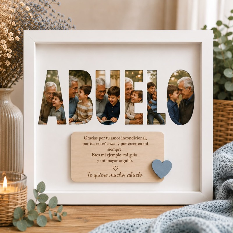 CUADRO NOMBRE CON FOTO ABUELOS