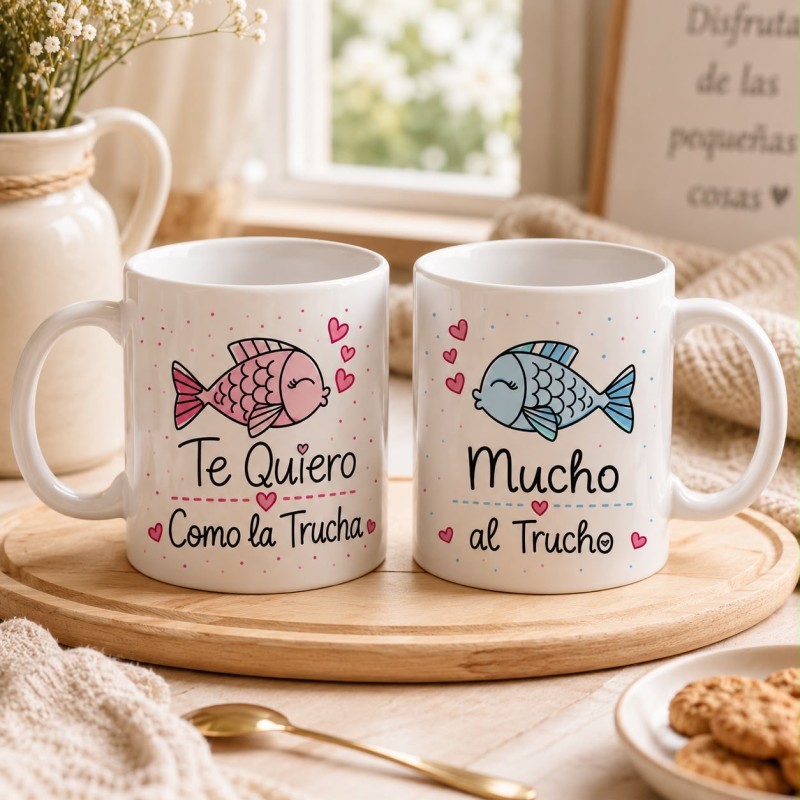 PACK TAZAS TRUCHA Y TRUCHO