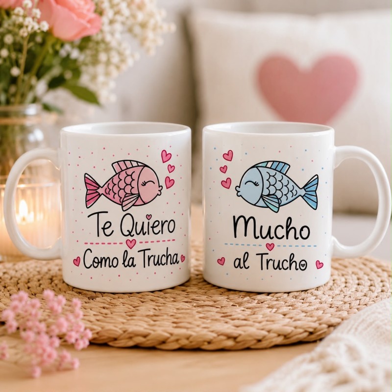 PACK TAZAS TRUCHA Y TRUCHO