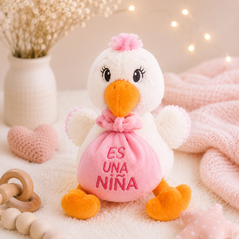 PELUCHE CIGÜEÑA 30 CM