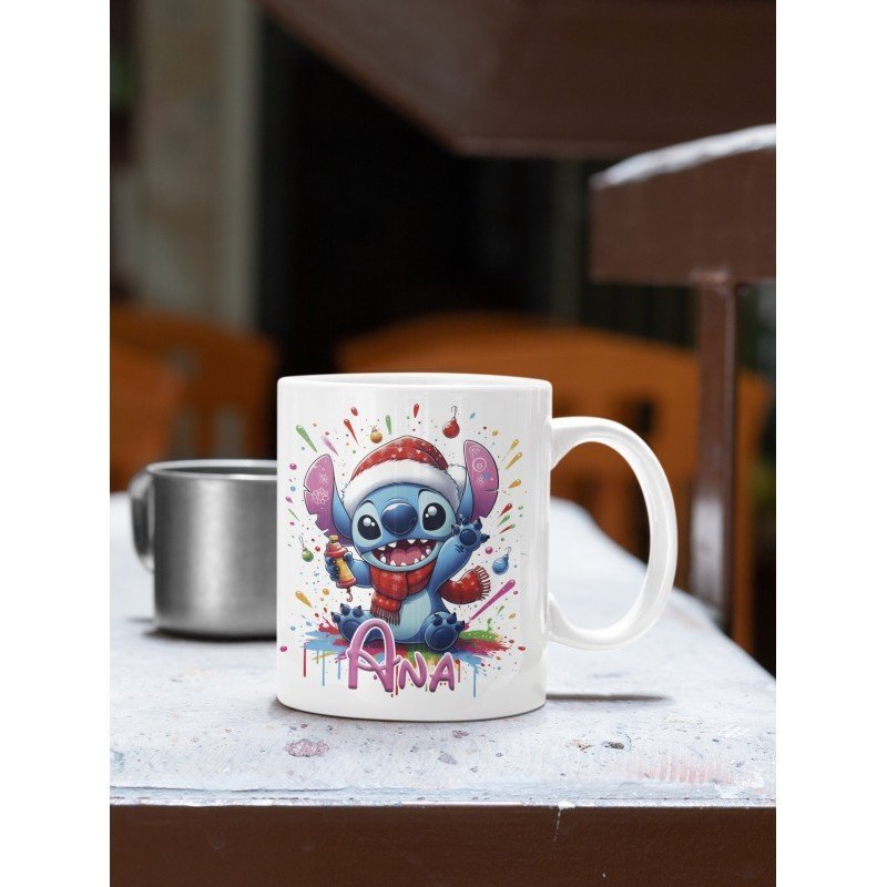 TAZA NAVIDEÑA STITCH