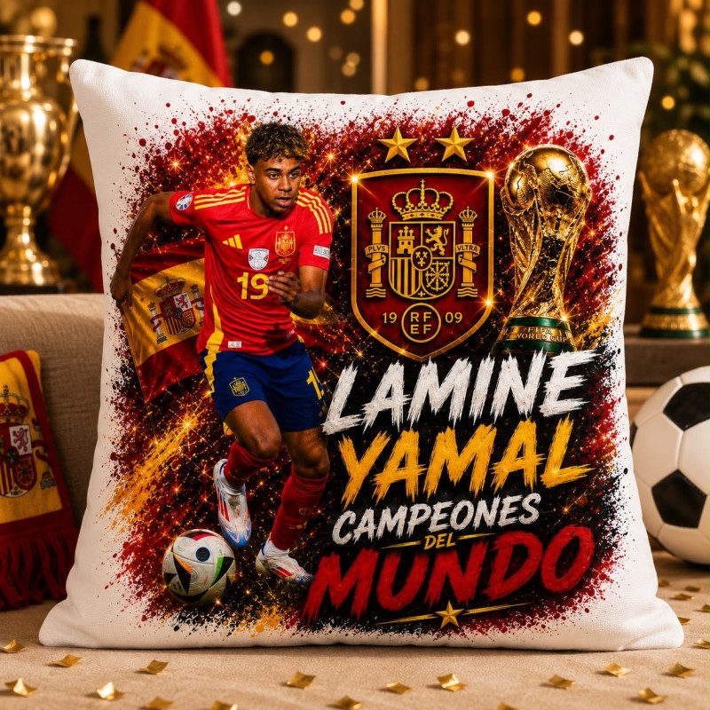 COJÍN JUGADORES ESPAÑA MUNDIAL 2026