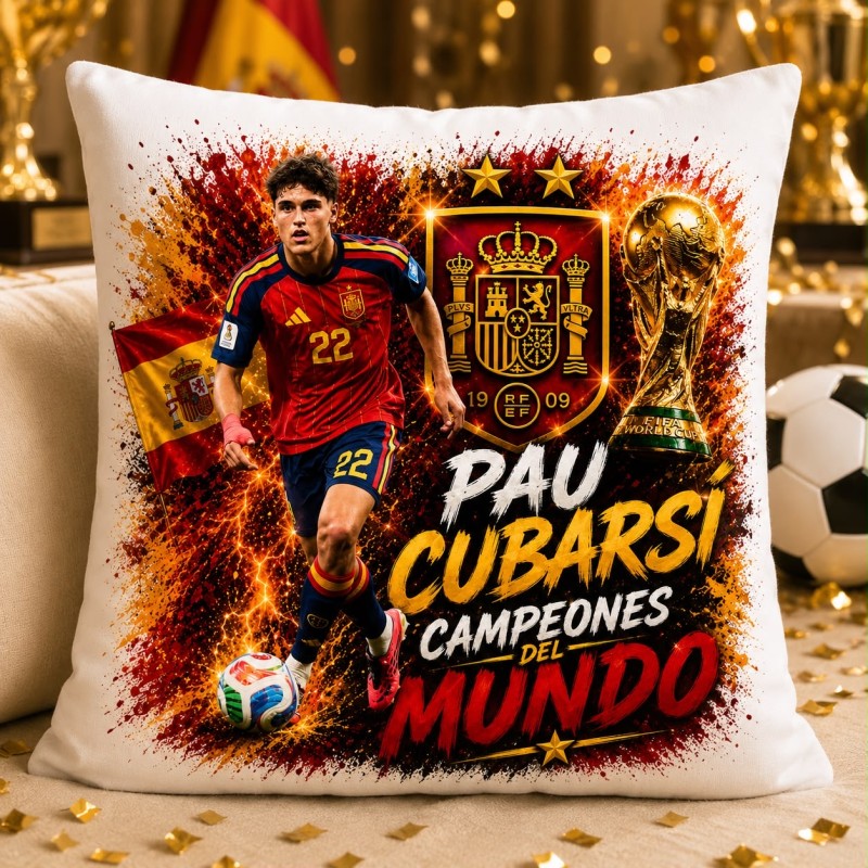 COJÍN JUGADORES ESPAÑA MUNDIAL 2026