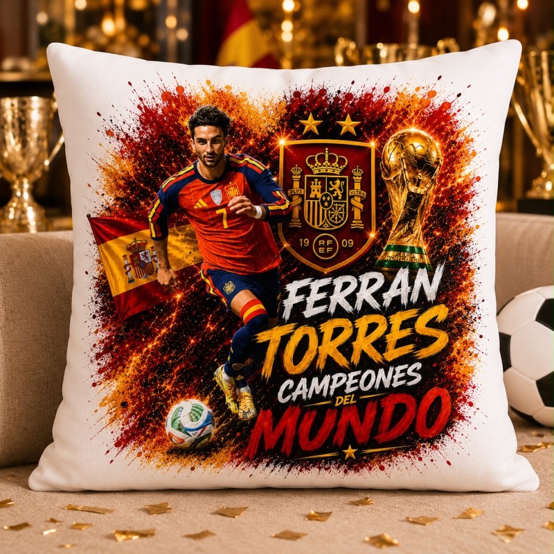 COJÍN JUGADORES ESPAÑA MUNDIAL 2026