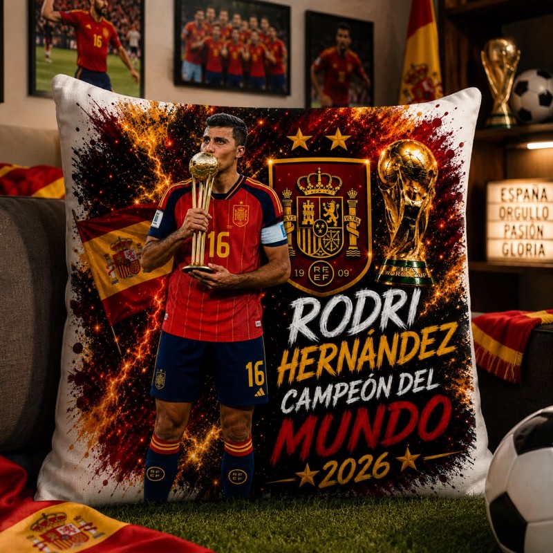 COJÍN JUGADORES ESPAÑA MUNDIAL 2026