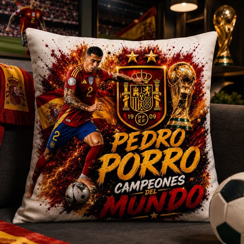 COJÍN JUGADORES ESPAÑA MUNDIAL 2026