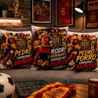 COJÍN JUGADORES ESPAÑA MUNDIAL 2026