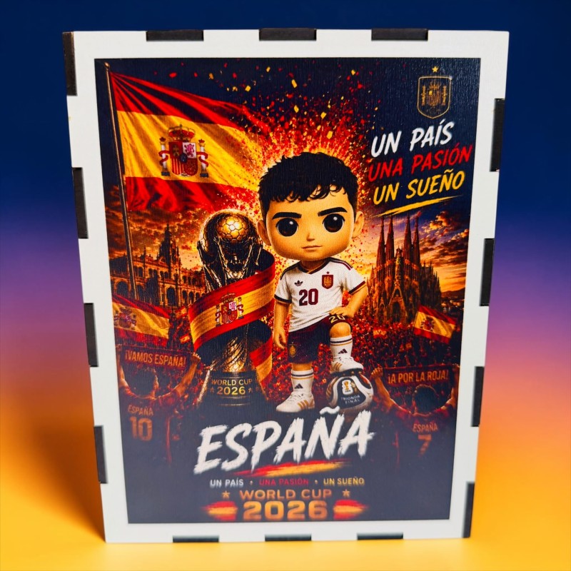 FUNKO DE MADERA EDICIÓN ESPAÑA CAMPEONES DEL MUNDO