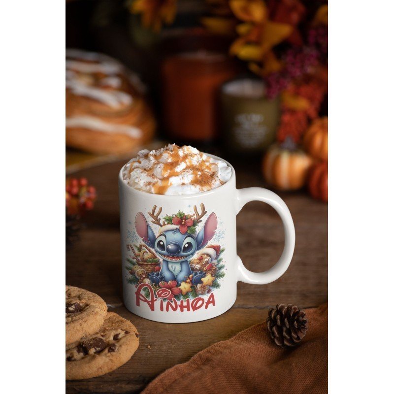 TAZA NAVIDEÑA STITCH